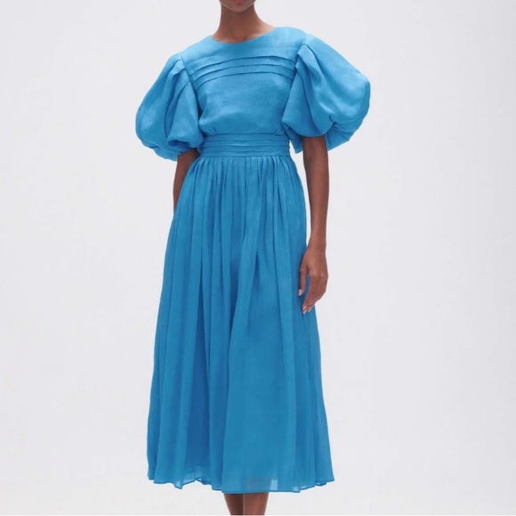 Sylvia Pintuck Midi Dress - Picture 1 of 4